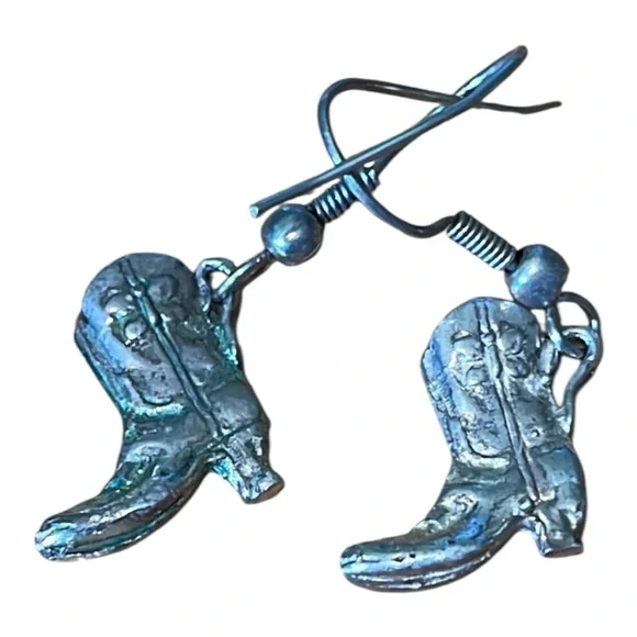 Cowboy Boot Dangle Earrings - Picture 5 of 5
